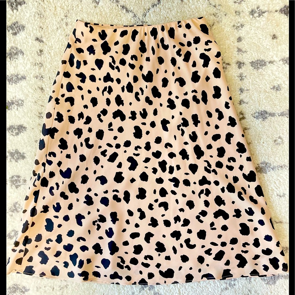 Leopard Print Midi Skirt